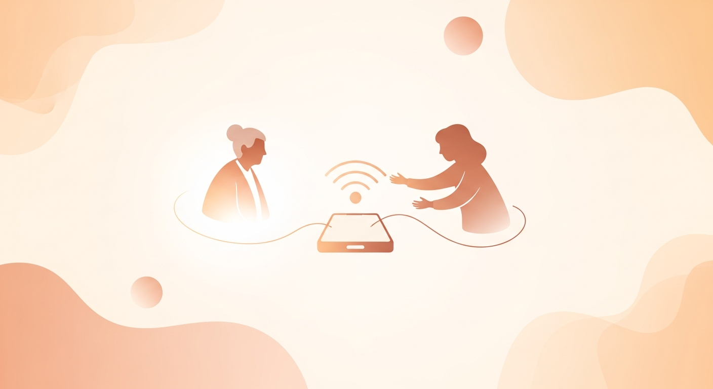 離れて暮らす親の安否確認、もう悩まない。スマホが苦手でも使える簡単な見守り方法とは？