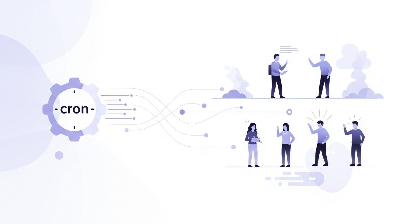 cronで安否確認を自動化する方法｜災害時のBCP対策を低コストで構築