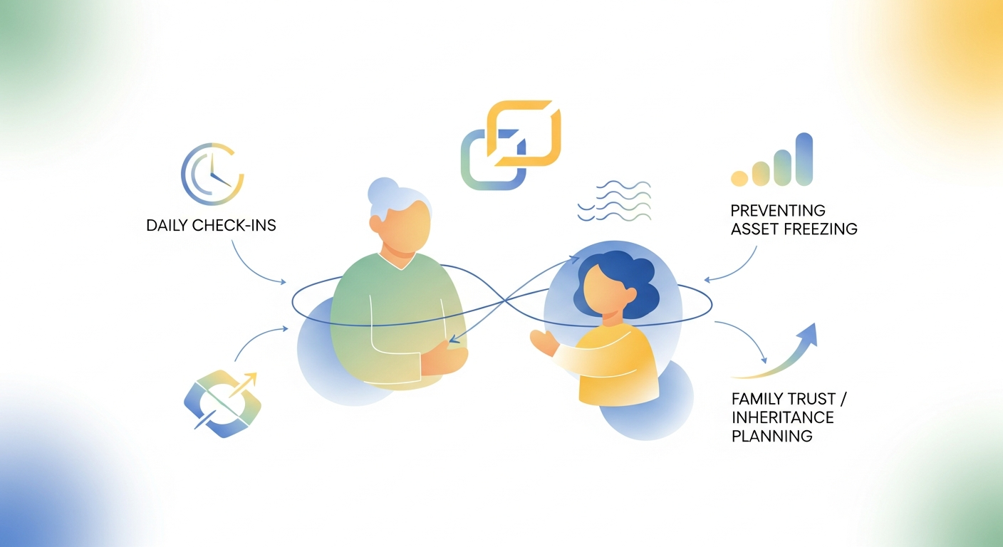 家族信託の前に！親の認知症による資産凍結を防ぐ毎日の安否確認術